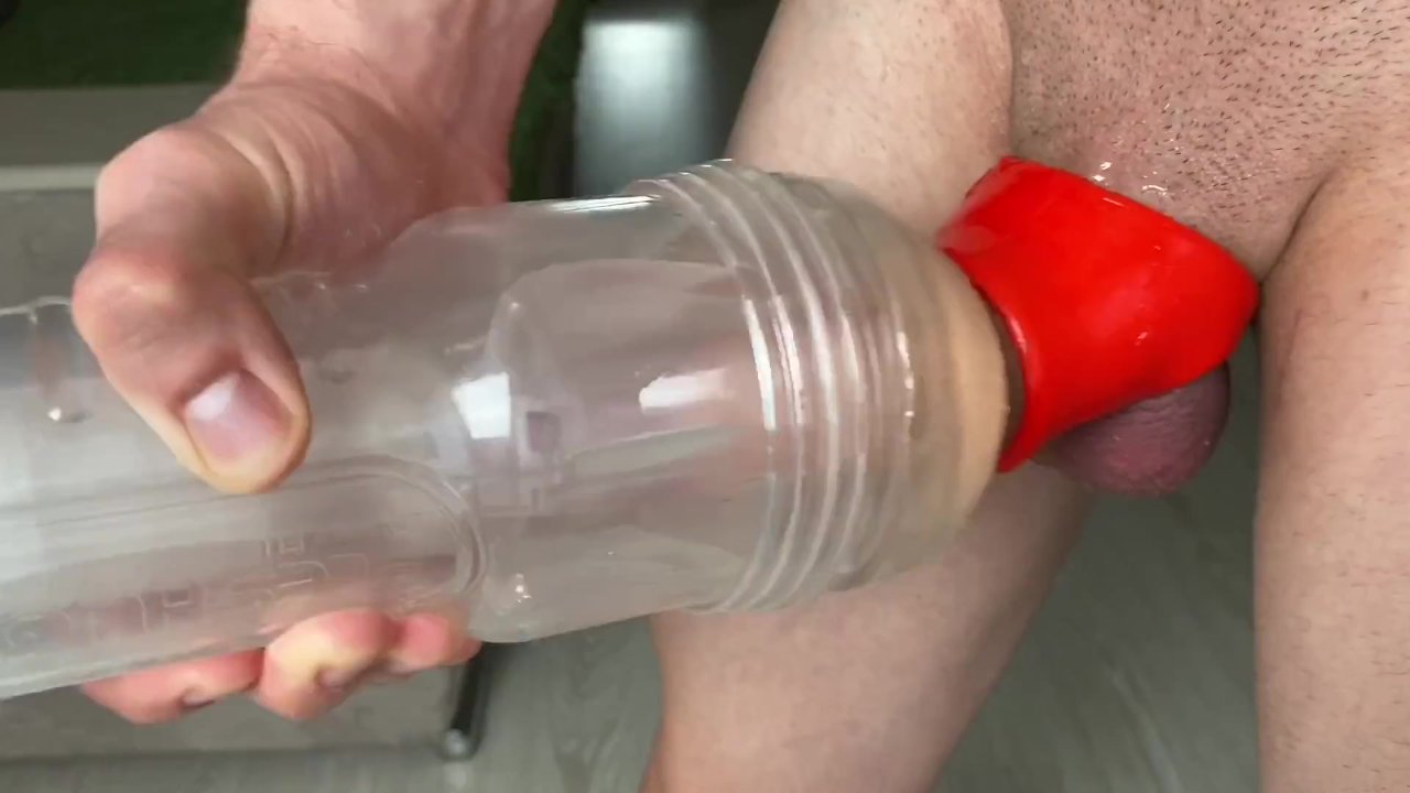 Hot Flashlight Fuck With Tight Cockring It Was A Epic CUM Big Dick